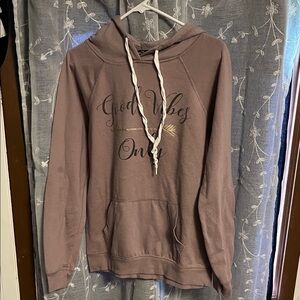 Rue21 Mauve 'Good Vibes Only' Hoodie